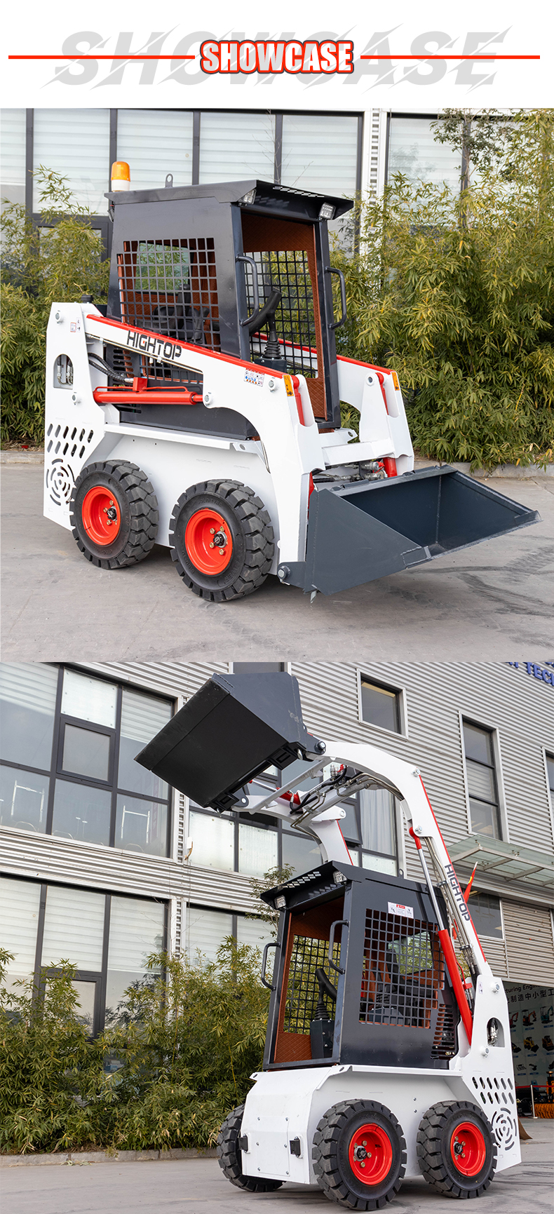 Carregador de direção de skid ht-l25