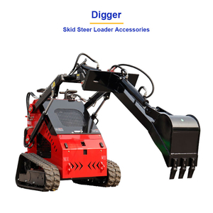 Digger de carregador de direção de derrapagem