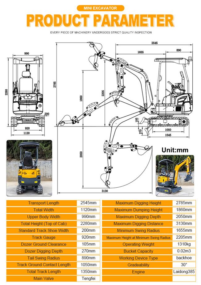  Miniescavadeira HT18L