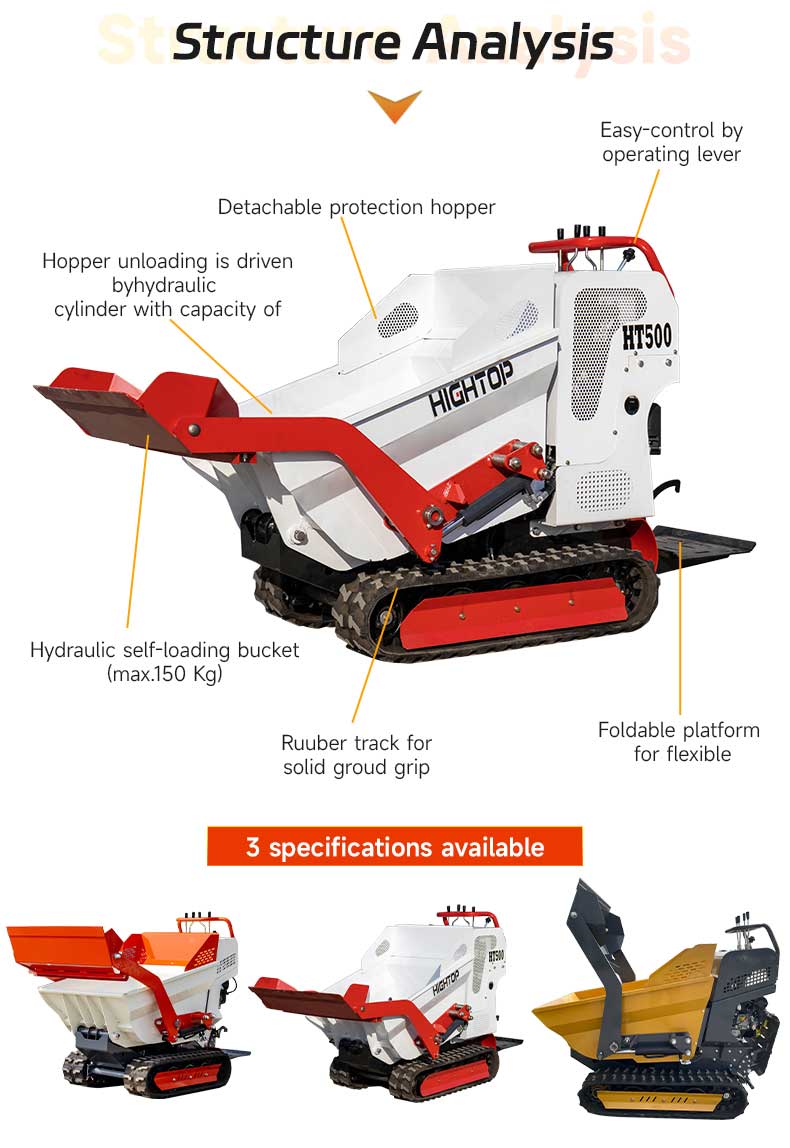 Mini dumper de esteira HT500