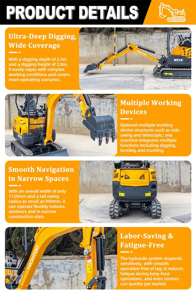  Miniescavadeira HT18L